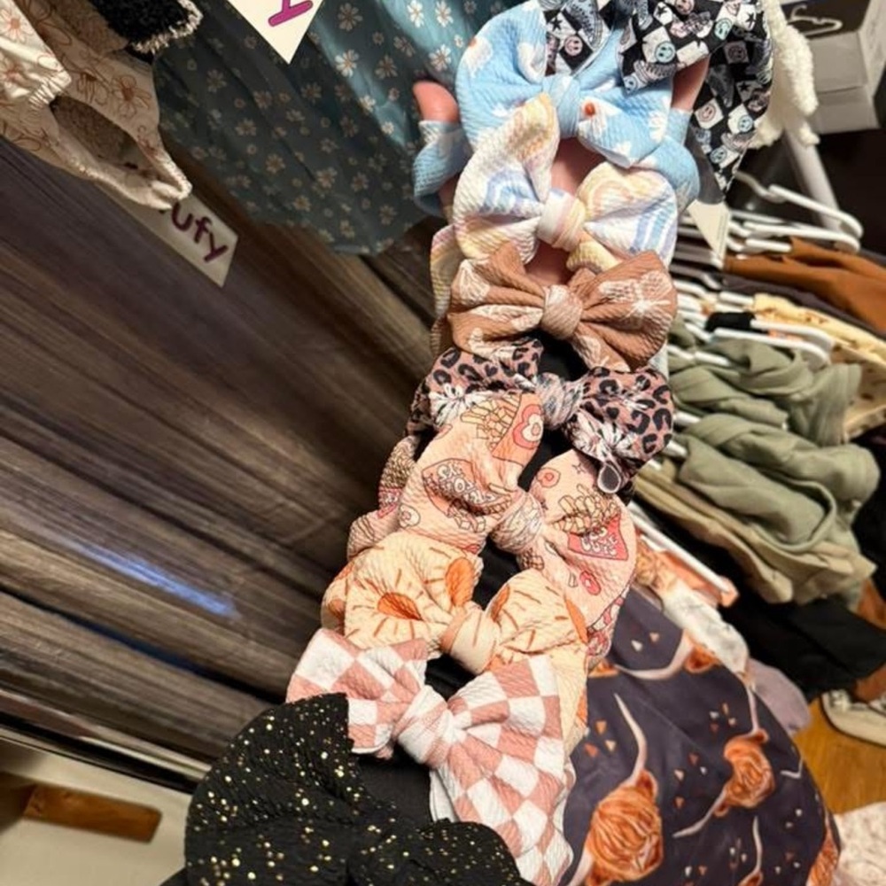 Colorful Bow Headbands Set